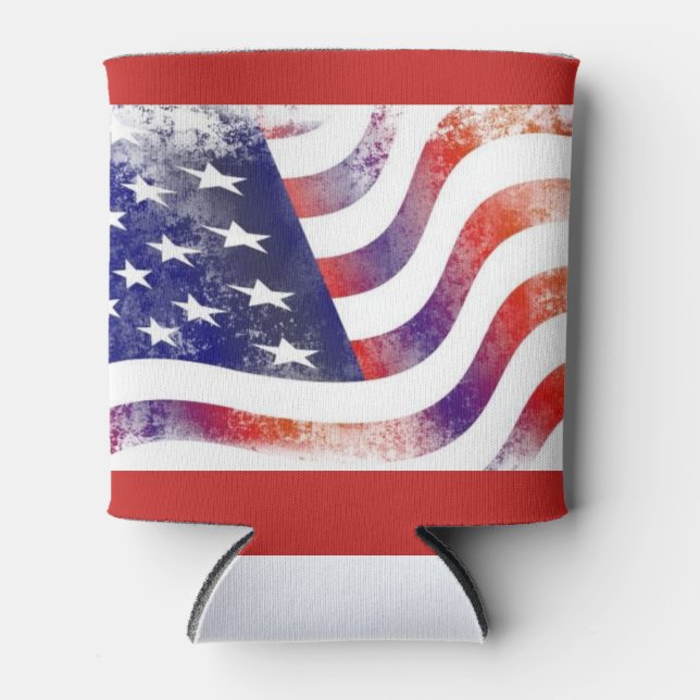 Rafraichisseur De Cannettes Refroidisseur de canette de drapeau américain rust (Devant)