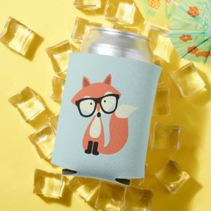 Rafraichisseur De Cannettes Renard rouge Hipster