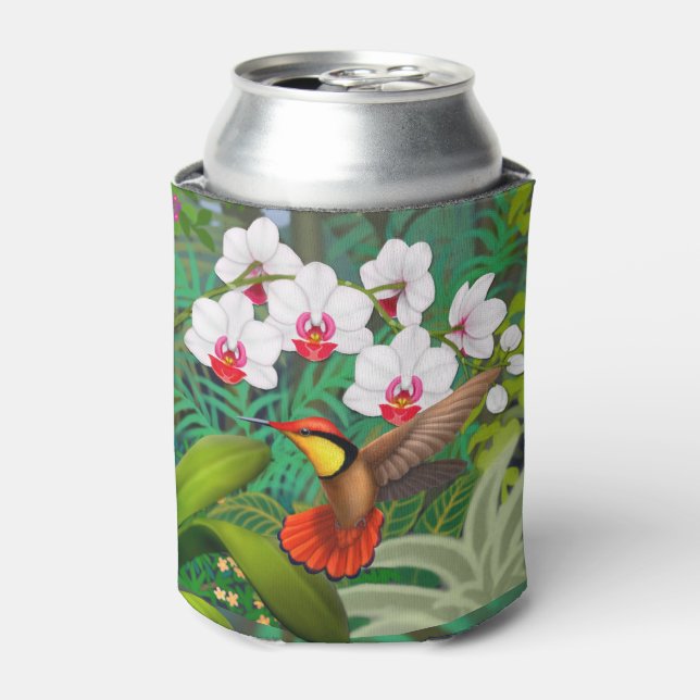 Rafraichisseur De Cannettes Ruby Red Tropical Hummingbird Can Cooler (Can devant)