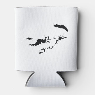 Rafraichisseur De Cannettes Silhouette des îles Vierges britanniques