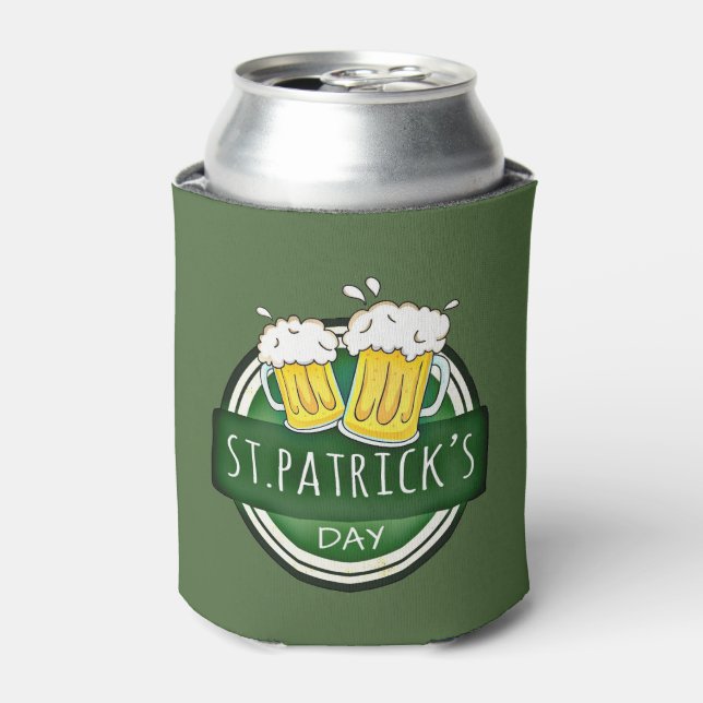 Rafraichisseur De Cannettes St. Patrick's Day, Beer Mugs, Irish Green (Can devant)