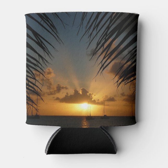 Rafraichisseur De Cannettes Sunset Through Palm Fronds (Devant)