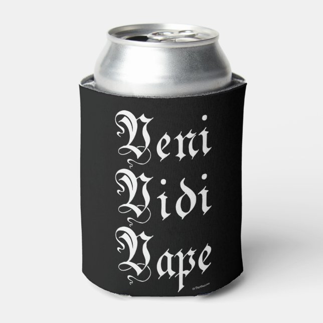 Rafraichisseur De Cannettes VAPE | Veni Vidi Vape Black par VapeGoat™ (Can devant)