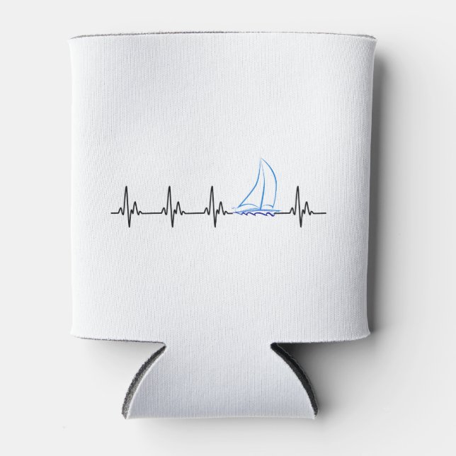 Rafraichisseur De Cannettes Voile Heartbeat Funny Voilier (Devant)