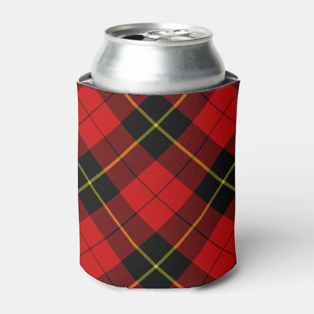 Rafraichisseur De Cannettes Wallace tartan rouge noir plaid (Can devant)