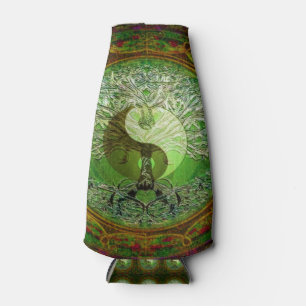 Rafraîchisseur Pour Bouteille Arbre de Yin Yang de vert de la vie