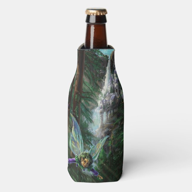 Rafraîchisseur Pour Bouteille Art fantastique de fées et de châteaux (Bottle Devant)