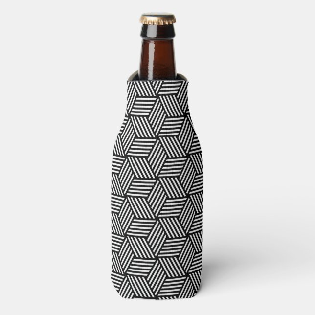Rafraîchisseur Pour Bouteille Art motif géométrique (Bottle Devant)