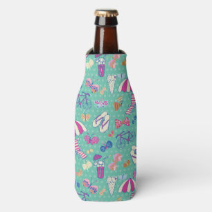 Rafraîchisseur Pour Bouteille Beau motif avec des éléments d'été