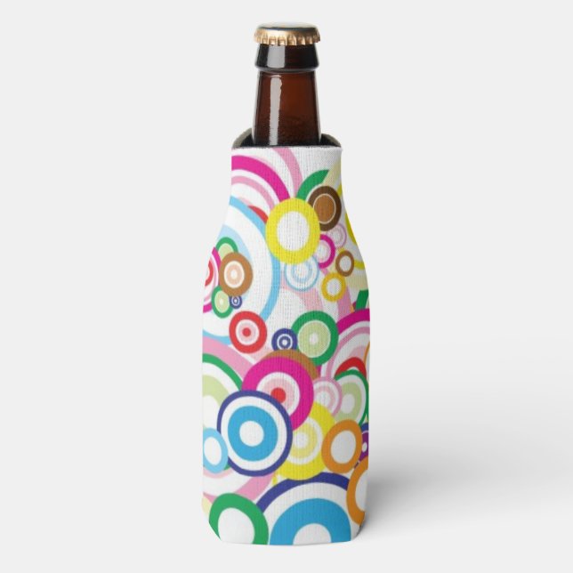 Rafraîchisseur Pour Bouteille Beaucoup de cercles vifs (Bottle Devant)