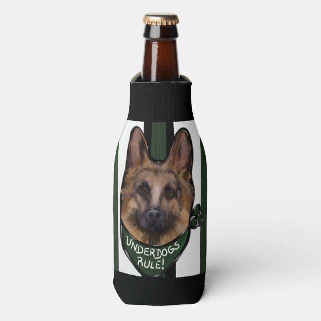 Rafraîchisseur Pour Bouteille Berger allemand Underdog (Bottle Devant)