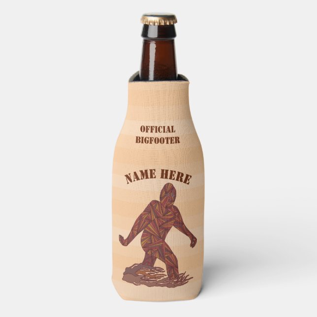 Rafraîchisseur Pour Bouteille Bigfoot Walking Squatch Cool Bigfooter officiel (Bottle Devant)