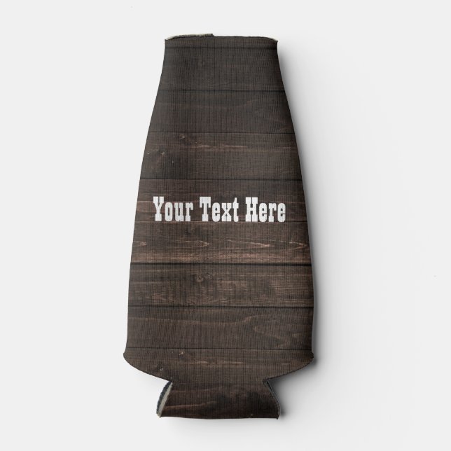 Rafraîchisseur Pour Bouteille Bois foncé Rustique Pays Aspect occidental (Devant)