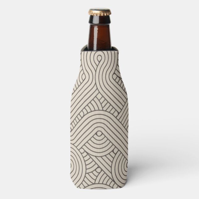 Rafraîchisseur Pour Bouteille Bordure Abstraite (Bottle Devant)