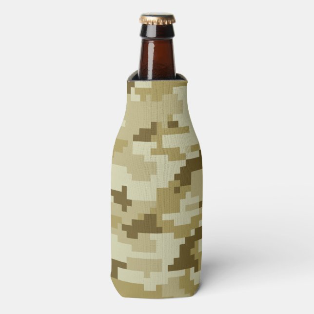 Rafraîchisseur Pour Bouteille Camouflage 8 bits pour désert numérique / Camo (Bottle Devant)
