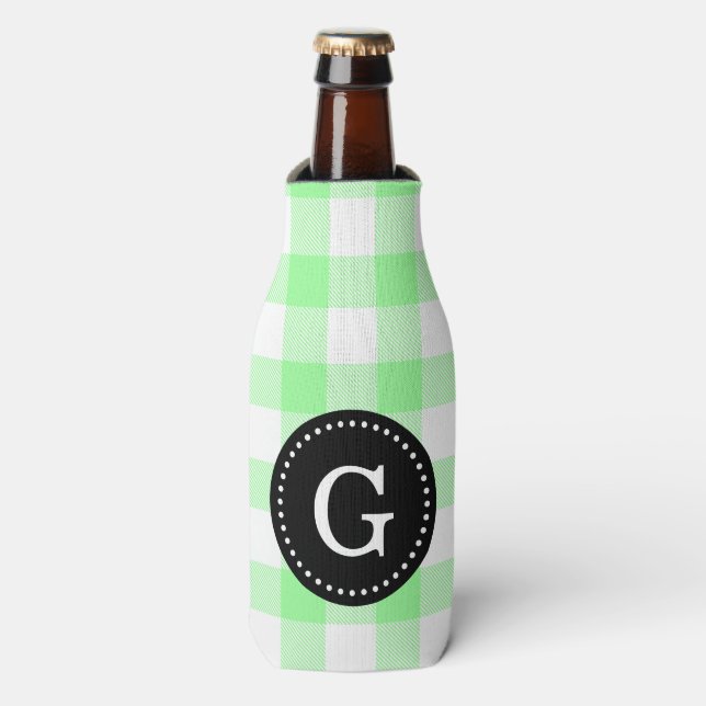 Rafraîchisseur Pour Bouteille Carreaux de buffle blanc (Bottle Devant)
