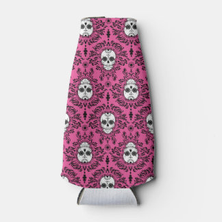Rafraîchisseur Pour Bouteille Damas mortes - Motif crâne de sucre