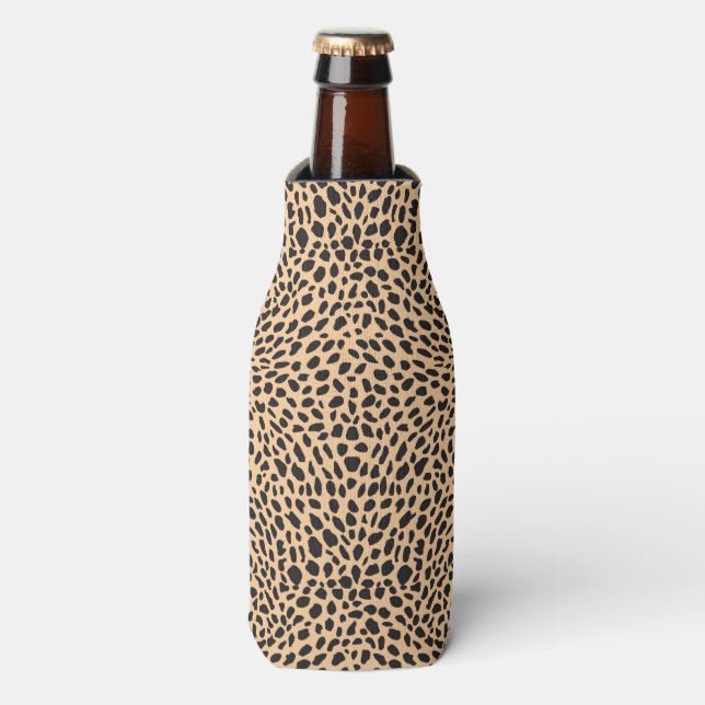 Rafraîchisseur Pour Bouteille Décor de guépard à peau (Bottle Devant)