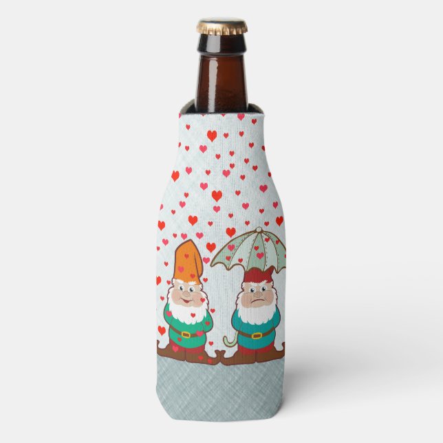 Rafraîchisseur Pour Bouteille Des Gnomes heureux et grincheux (Bottle Devant)