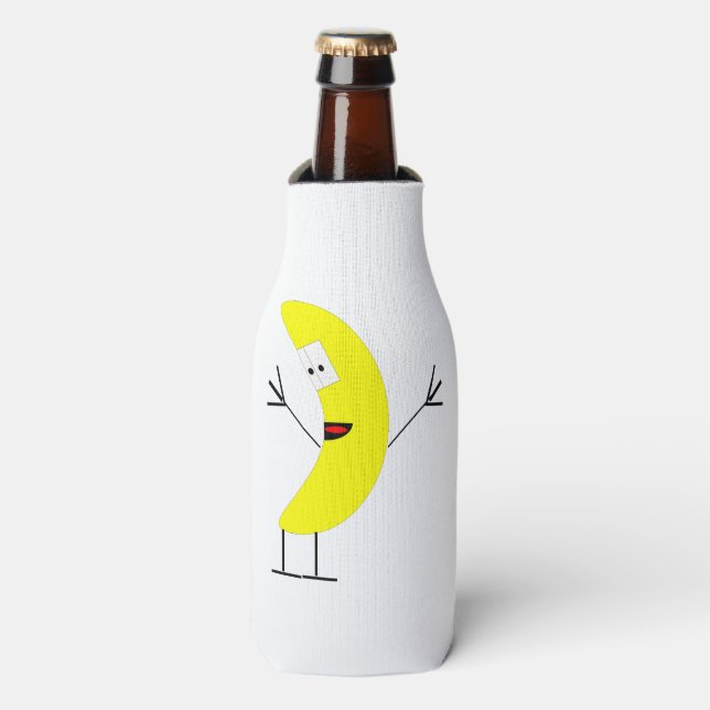 Rafraîchisseur Pour Bouteille Dessin de Banana (Bottle Devant)