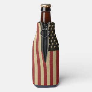 Rafraîchisseur Pour Bouteille Drapeau américain vintage