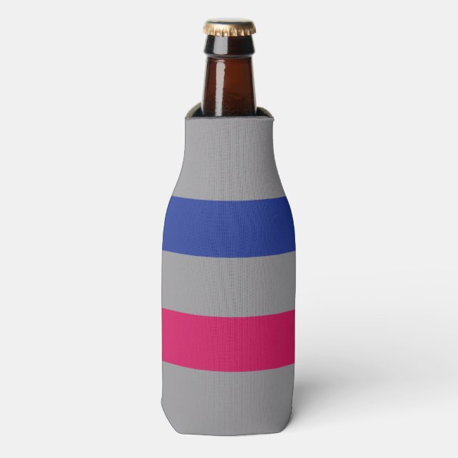 RAFRAÎCHISSEUR POUR BOUTEILLE DRAPEAU DE FIERTÉ ANDROGYNE (Bottle Devant)