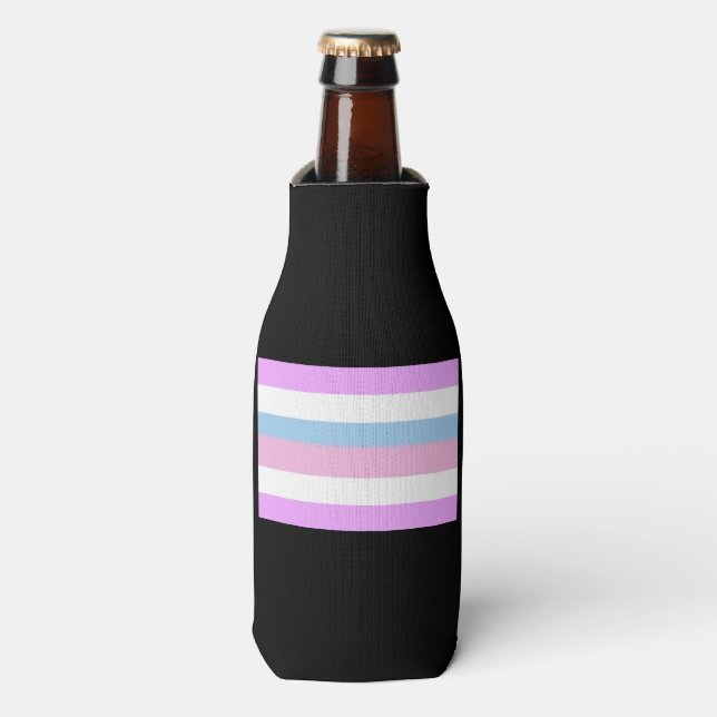 Rafraîchisseur Pour Bouteille Drapeau de fierté intersexe (Bottle Devant)