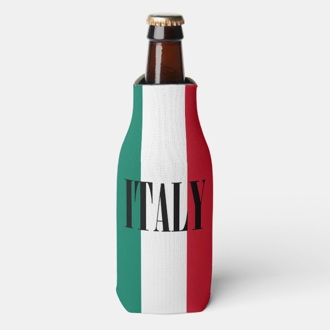 Rafraîchisseur Pour Bouteille Drapeau italien Italia Il Tricolore (Bottle Devant)