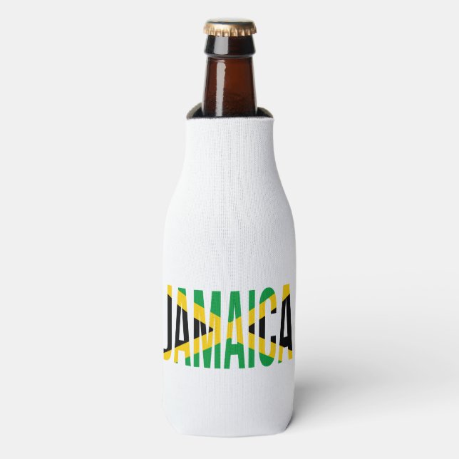 Rafraîchisseur Pour Bouteille Drapeau Jamaïcain De Fierté (Bottle Devant)