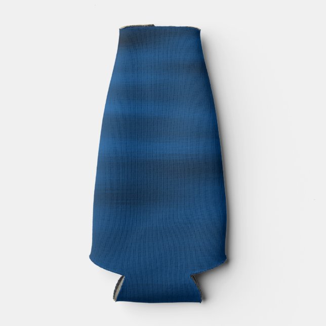 Rafraîchisseur Pour Bouteille Eau Bleue Foncé Ondes (Devant)