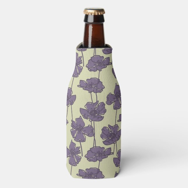 Rafraîchisseur Pour Bouteille Espèce vintage floral pattern (Bottle Devant)