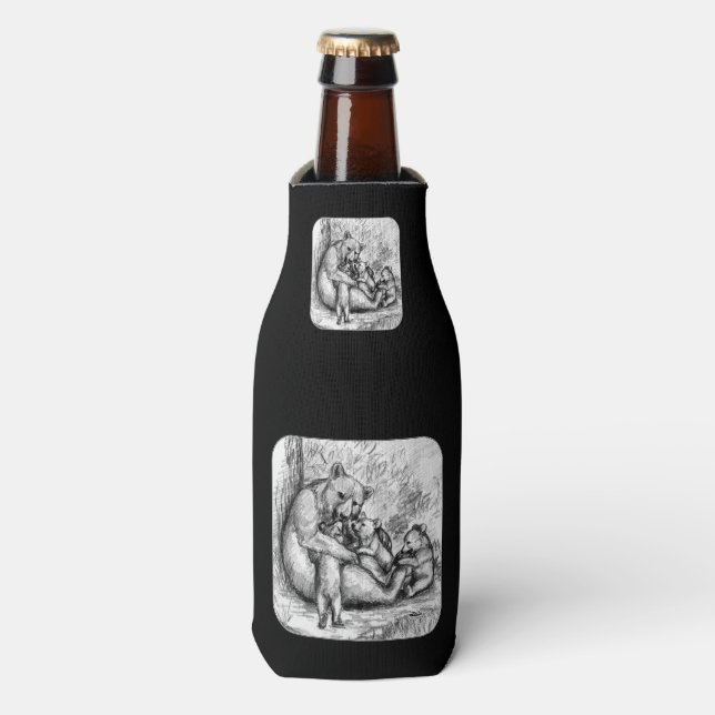 Rafraîchisseur Pour Bouteille Famille d'ours (Bottle Devant)