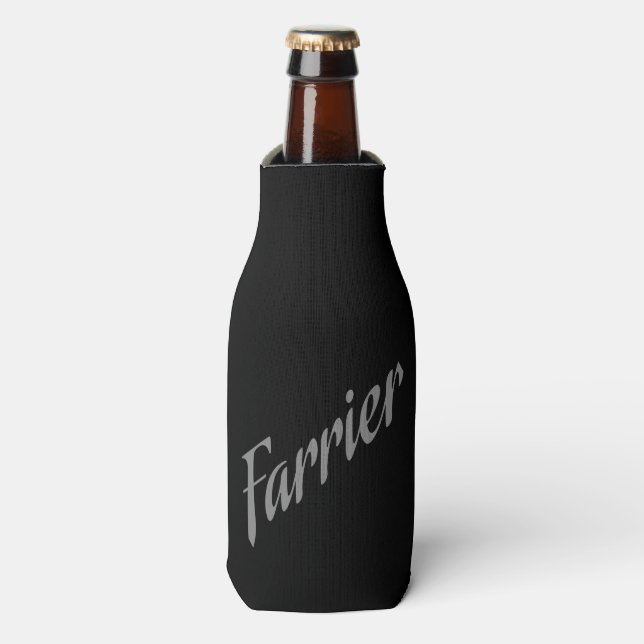 Rafraîchisseur Pour Bouteille Farrier en argent (Bottle Devant)