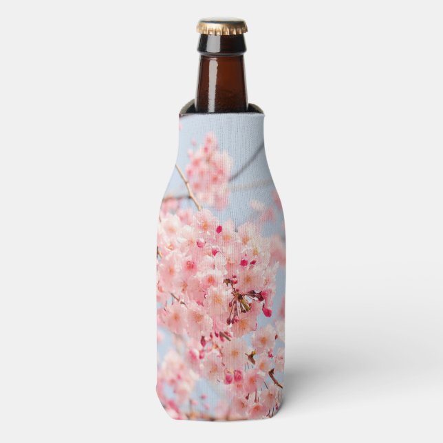 Rafraîchisseur Pour Bouteille Fleur de cerisier rose (Bottle Devant)