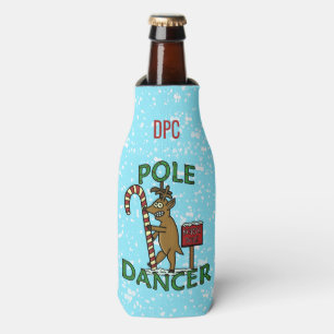 Rafraîchisseur Pour Bouteille Funny Christmas Dancer Reindeer Pun Monogramme