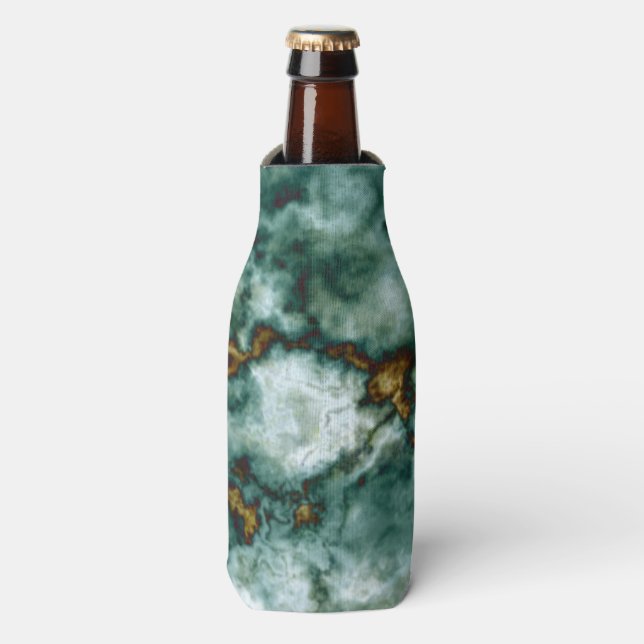 Rafraîchisseur Pour Bouteille Green Marble Texture (Bottle Devant)