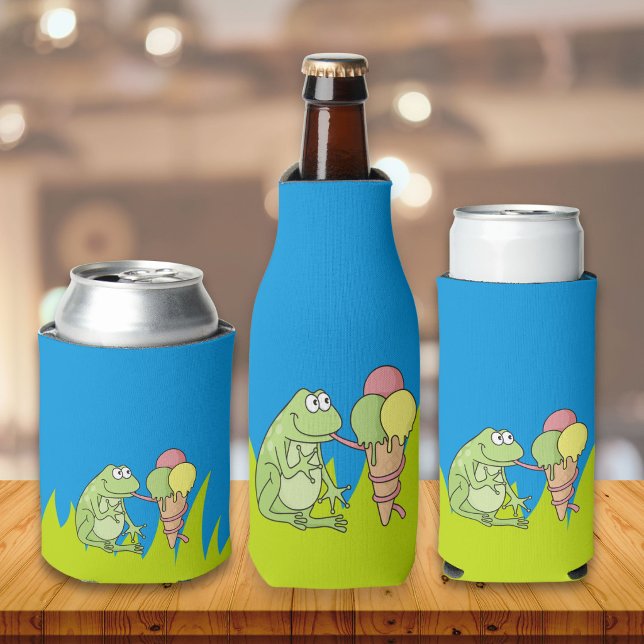 Rafraîchisseur Pour Bouteille Grenouille avec glace (Créateur téléchargé)