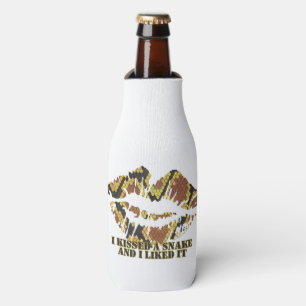 Rafraîchisseur Pour Bouteille J'ai embrassé un serpent Brown et l'impression or