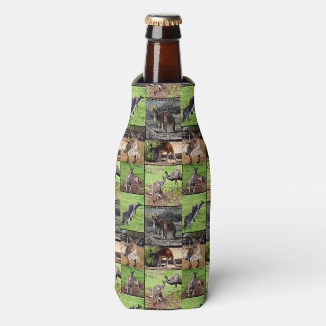 Rafraîchisseur Pour Bouteille Kangaroo Photo Collage, (Bottle Devant)