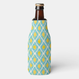 Rafraîchisseur Pour Bouteille Mode tribal moderne ikat bleu jaune