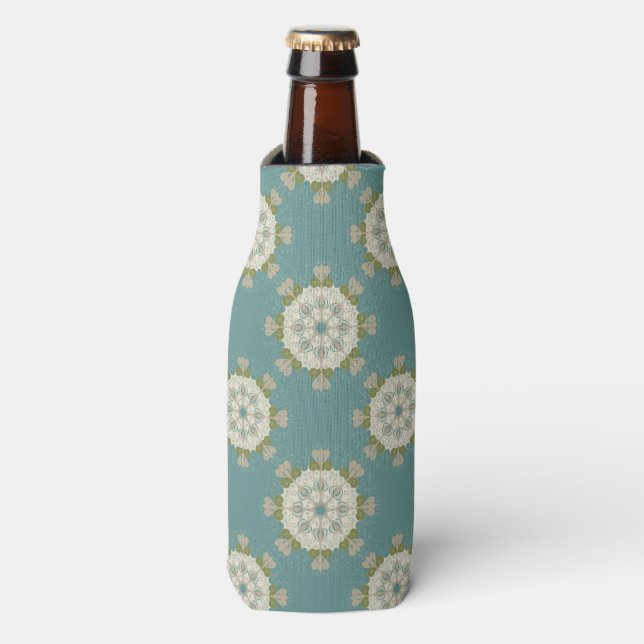 Rafraîchisseur Pour Bouteille Modèle Damas avec éléments abstraits (Bottle Devant)