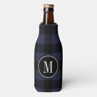Rafraîchisseur Pour Bouteille Monogramme de vérification des bisons noirs et mar
