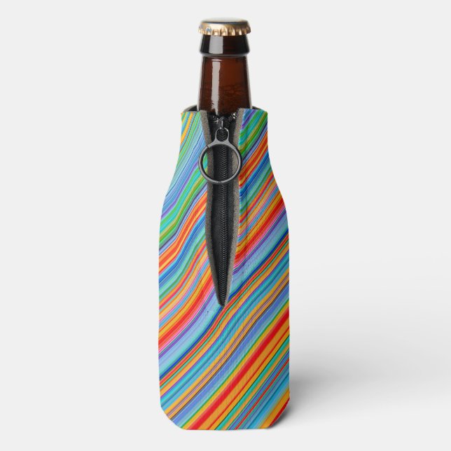 Rafraîchisseur Pour Bouteille Motif à bandes multiples (Bouteille Dos)