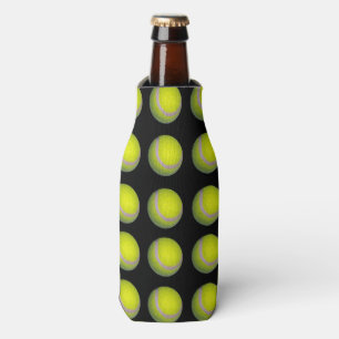 Rafraîchisseur Pour Bouteille Motif de balle de tennis noir jaune,
