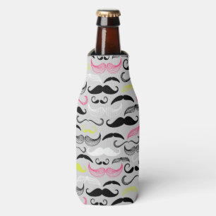Rafraîchisseur Pour Bouteille Motif de moustache, rétro style