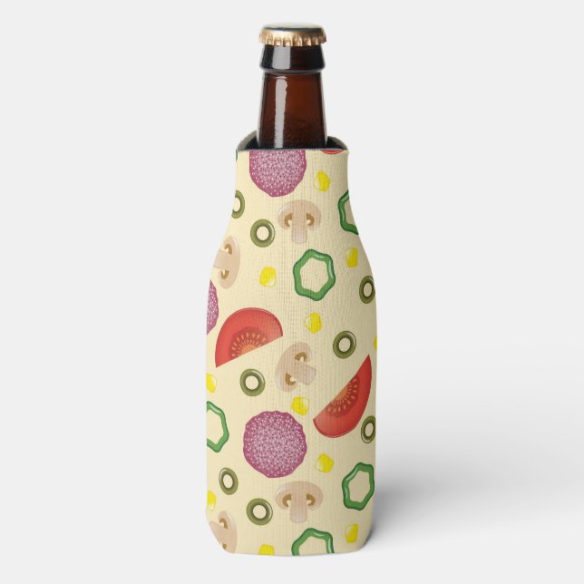 Rafraîchisseur Pour Bouteille Motif de pizza 2 (Bottle Devant)