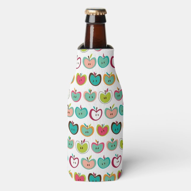 Rafraîchisseur Pour Bouteille Motif de pomme mignon (Bottle Devant)