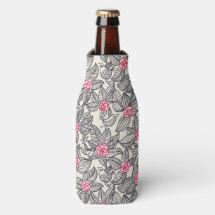 Rafraîchisseur Pour Bouteille Motif floral avec les oiseaux 2 de bande dessinée