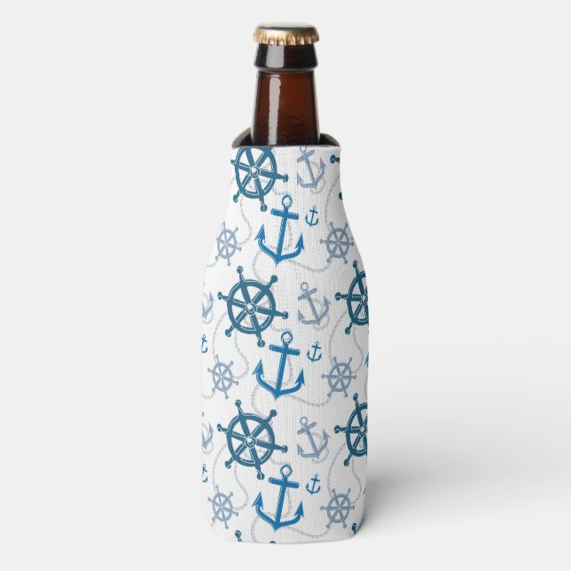 Rafraîchisseur Pour Bouteille Motif nautique (Bottle Devant)