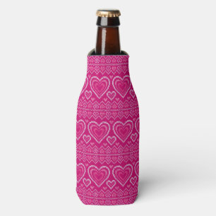 Rafraîchisseur Pour Bouteille Motif tricoté par Saint-Valentin 2